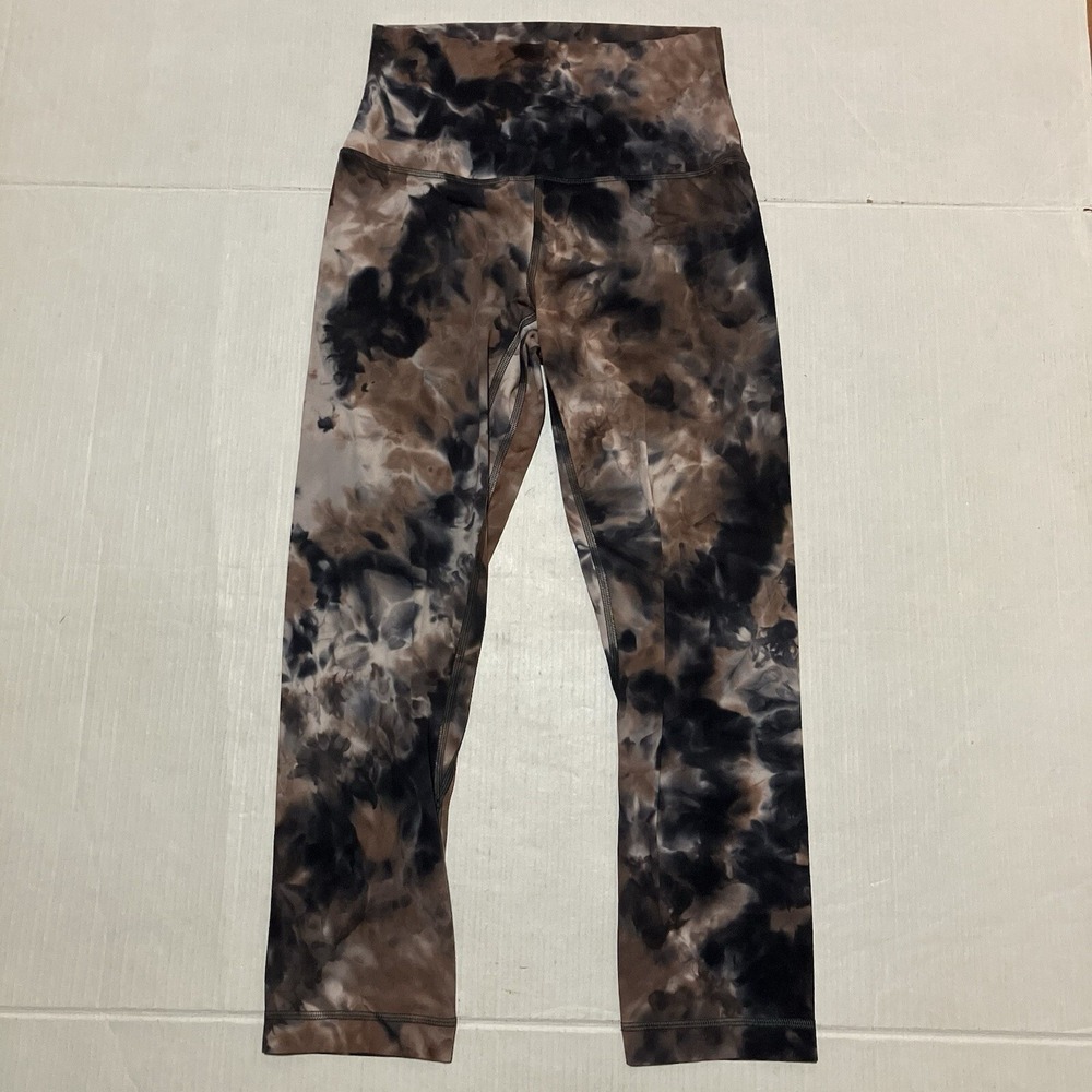 LULULEMON Womens SZ 4 High-Rise Tight Tie Dye Leggins Workout Gym Running